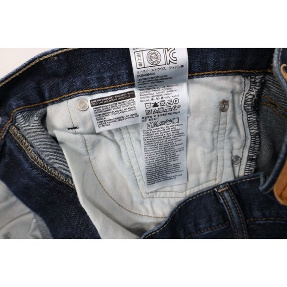 Vintage Y2K Levis 527 Mens 34x34 Faded Slim Boot Cut Flared Denim Jeans Blue - Picture 8 of 14